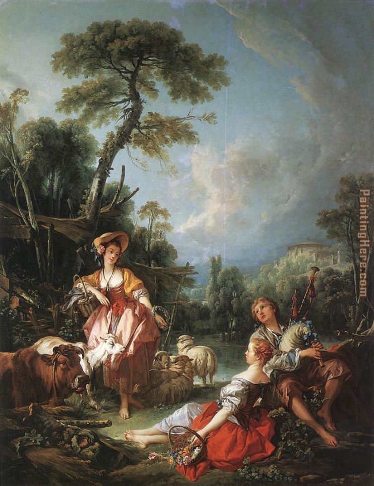 Francois Boucher painting - Francois Boucher Francois Boucher art painting